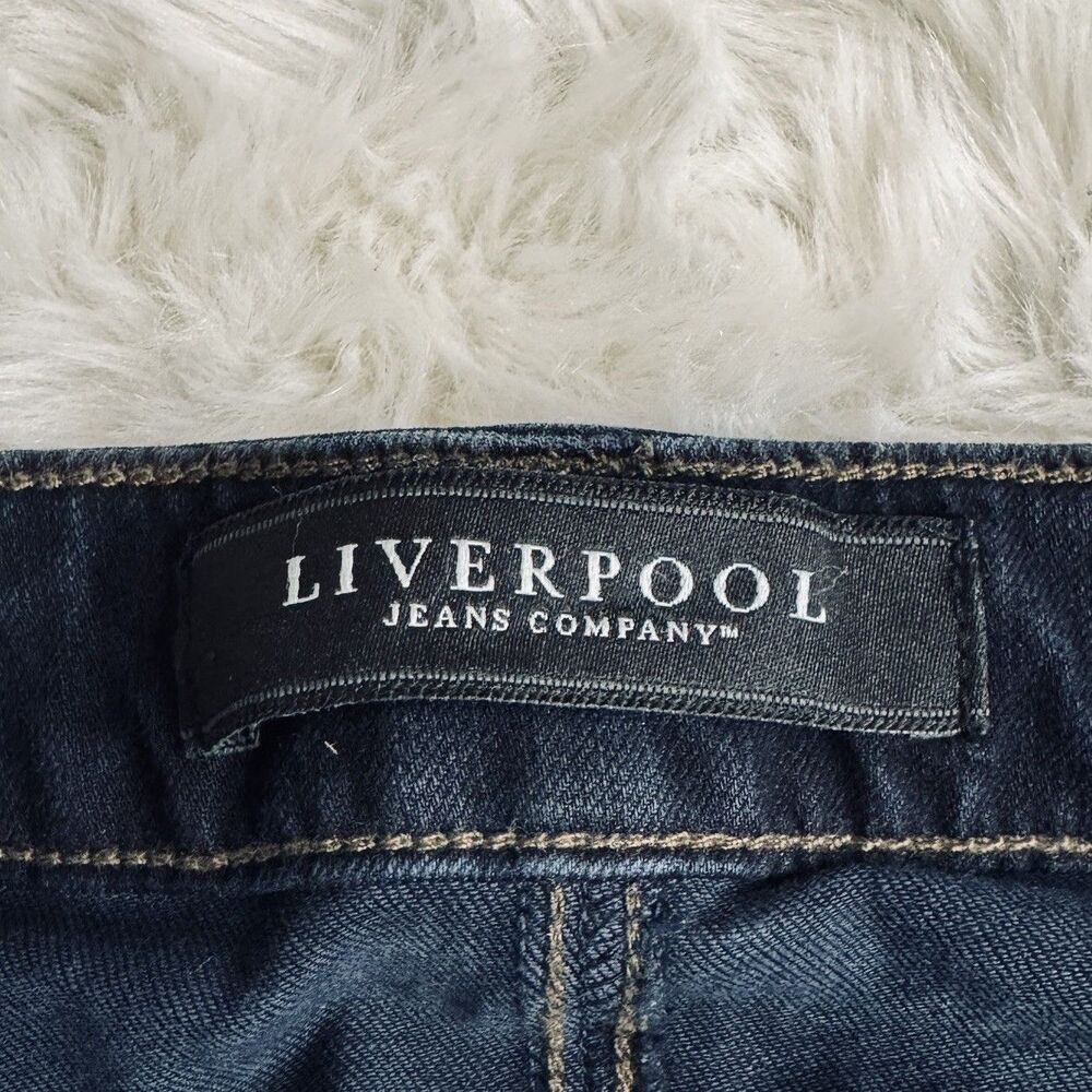 Liverpool The Bootcut Jeans 8/29 (28x32.5) Dark Wash Blue Stretch Denim Womens - Picture 4 of 10